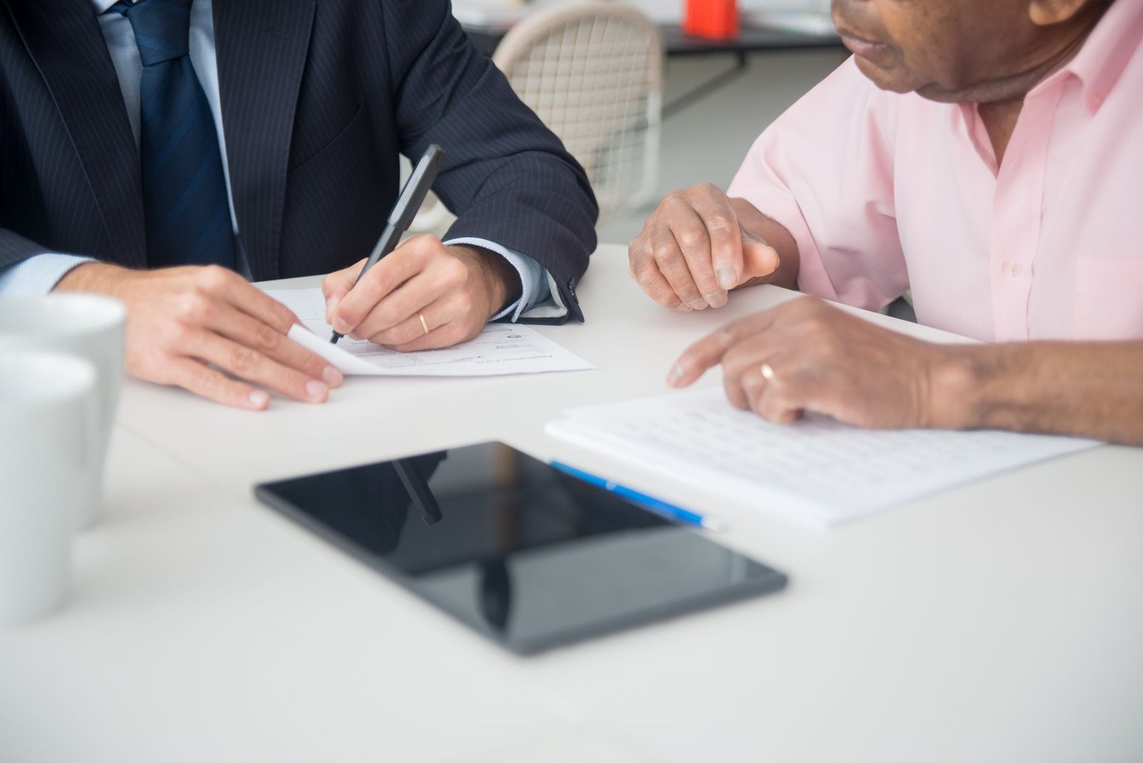 Veteran consulting an advisor about VA disability protected ratings and reexaminations